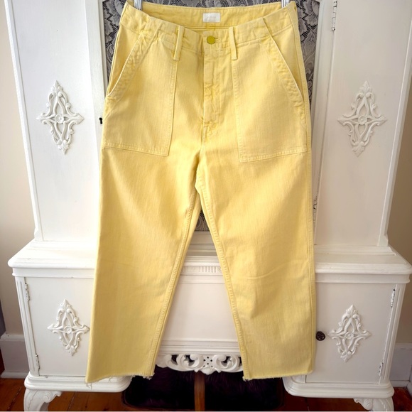 MOTHER The Patch Pocket Ankle Fray Jeans - Picture 1 of 14